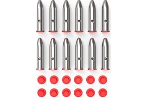 YiZhun Snap Caps Training Dummy Rounds, Reusable Dry Fire Training Round Close to Real Weight Practice Safe Loading Firing