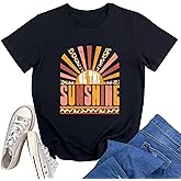 YITAN Women Graphic Tshirts Cute Tees Summer Casual Tops