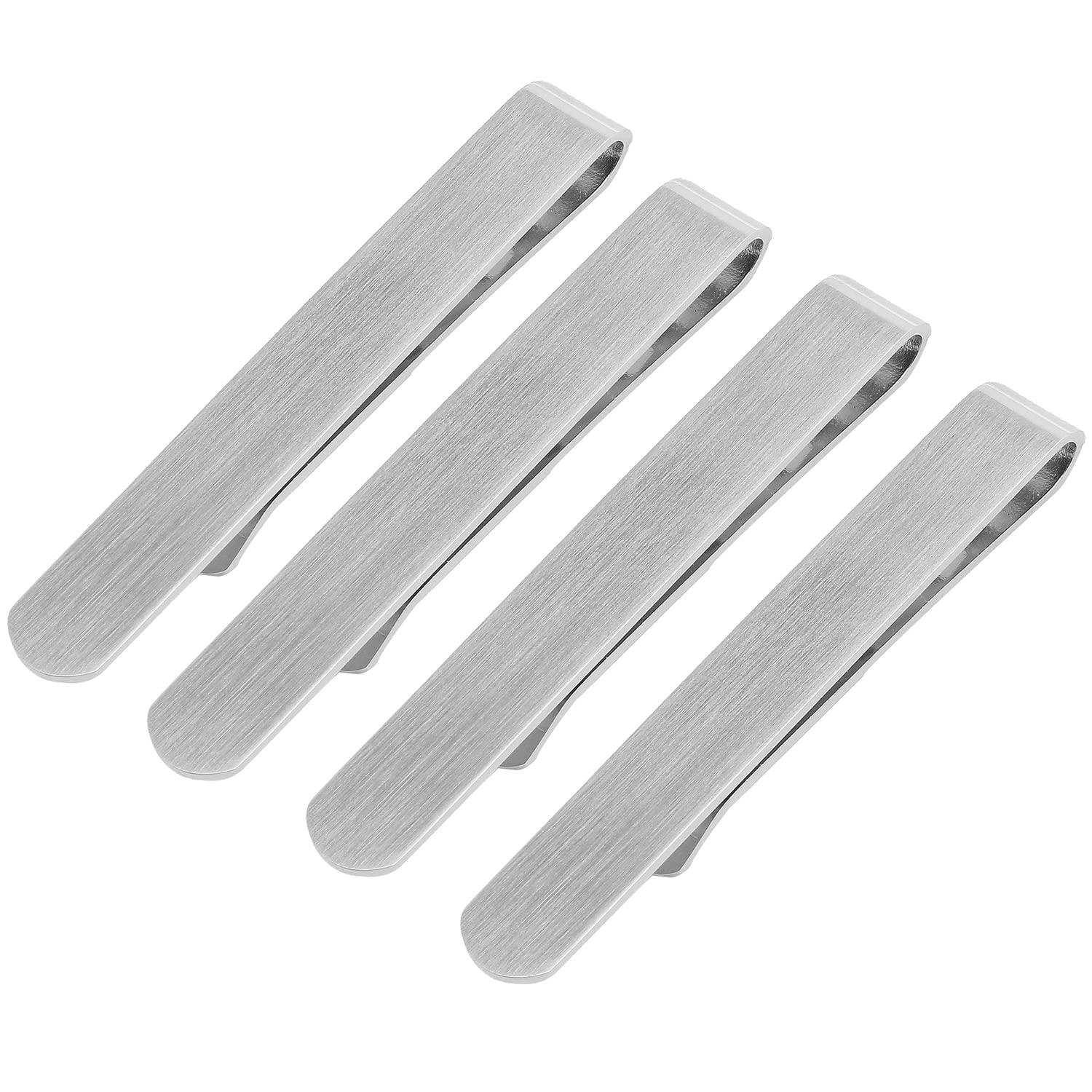 HAWSON Skinny Tie Clip Bar Set, 2 Inch Tie Clip for Men - Wedding, Meeting, Party Gift Set, 2" x 0.23" / 58mm x 5.8mm, metal