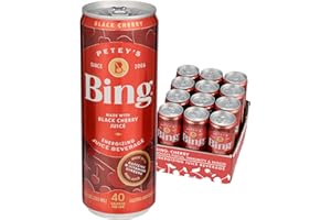 BING Energizing Juice Beverage – Original Cherry (12oz/12pk) – Made with REAL Juice! Low Calorie; 5 B-Vitamins & Ginseng; Energizes with 120mg Caffeine + Taurine; Vegan, Gluten + Dairy Free. DELICIOUS