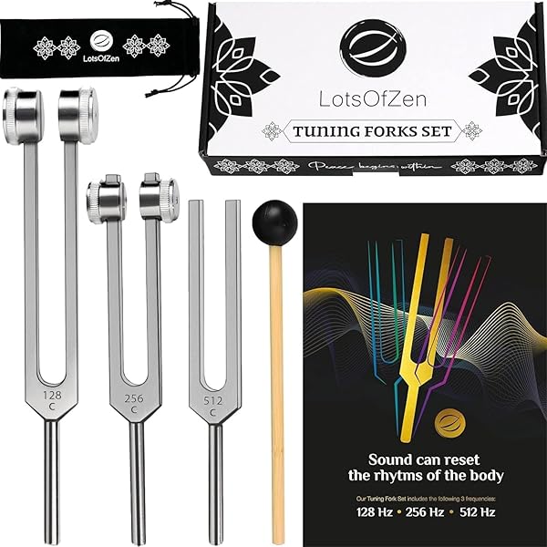 音叉セット、9個 -9 Chakra Tuning forks.