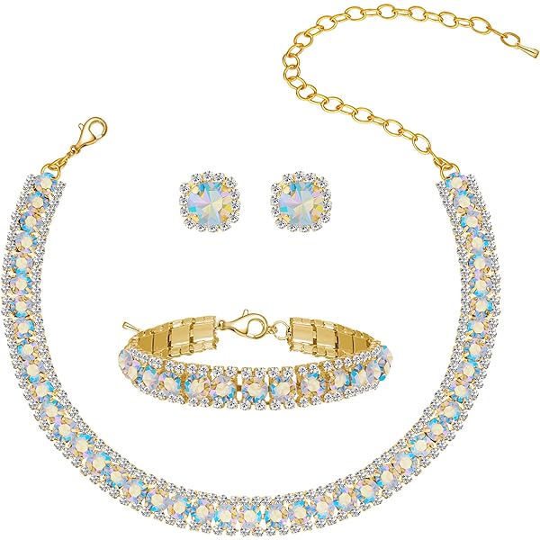 アクセサリー K18 Wg Necklace and Earrings set Amazon.com: IDASANY Jewelry Set for Women, Cubic Zirconia
