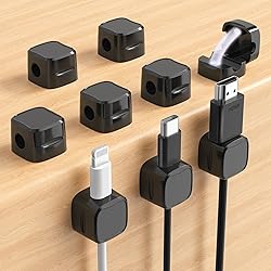Magnetic Cable Clips, Adjustable Cord Holder
