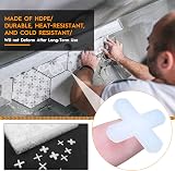 Boloest 1000pcs Tile Spacers 2mm 3mm 5mm Plastic Cross Shaped White view 3