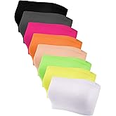 Bencailor 8 Pieces Bandeau Top for Women, Strapless Tubes Non Padded Seamless Bralettes Stretchy Sports Bra