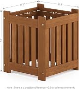 Furinno Tioman Hardwood Outdoor Flowerbox Teak Oil Treated Meranti Wood view 3