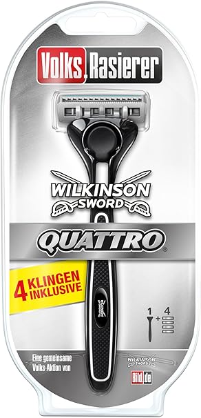 Wilkinson Sword Quattro Volkswagen afeitadora Starter Set, afeitado con