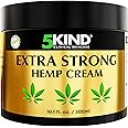 5kind Extra Strong Hemp Cream 10.1 fl oz- Hemp Cream Maximum Strength - Soothing Relief Joint Cream - Muscle Rub for Lower Back, Joints, Neck, Knees, Shoulders & Muscles - Maximum Strength Hemp Cream