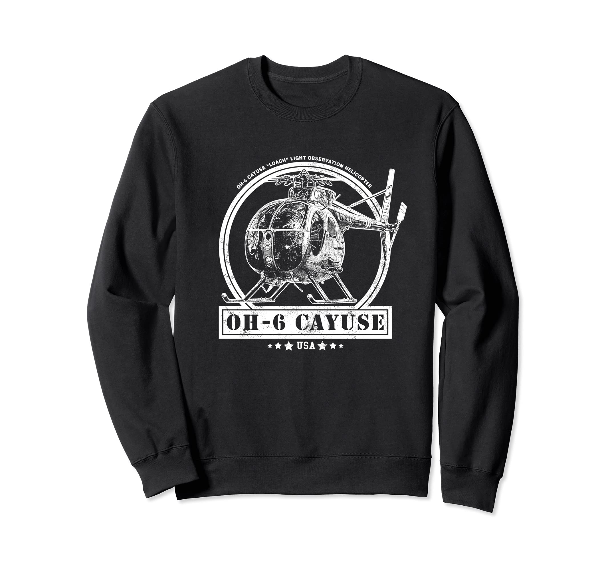 OH-6 "Loach" Cayuse Helicopter Sweatshirt