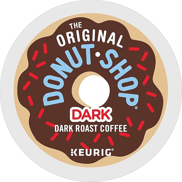 THE ORIGINAL DONUT SHOP DARK KEURIG SINGLE-SERVE K-CUP PODS, DARK ROAST COFFEE, 72 COUNT