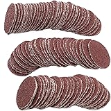 CTPICXM 100pcs 1inch 40 Grit Hook and Loop