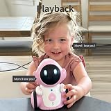 GILOBABY Rechargeable Interactive Robot Toy Pink for Kids 6+ Touch Voice view 2