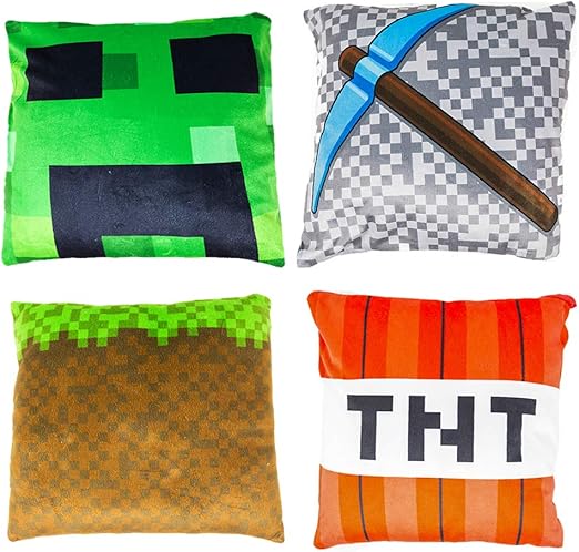 Amazon Com Blue Orchards Kids 12 Inch Throw Pillow Cases 4 Piece