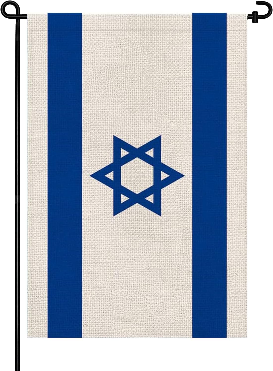 Flags - Pretty_jessie Israel Flag Israeli Garden Flags 12x18 Double-Sided Small Burlap Yard Flag Decorations for Outdoors(Israel)