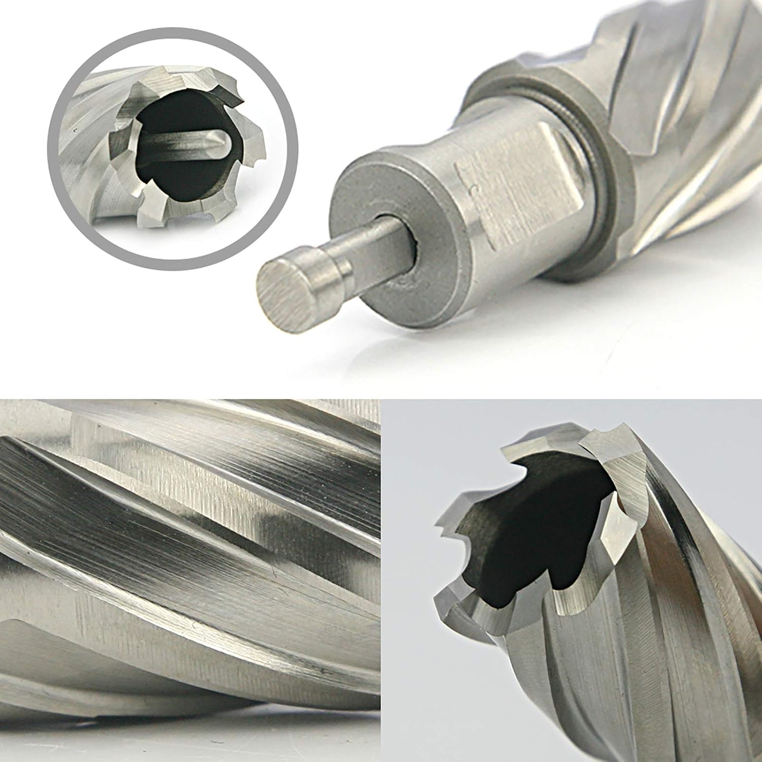 NORTOOLS Annular Cutter Set, 7 Pcs HSS M2 Annular Cutters with Weldon Shank Cutting Depth 30mm,Cutting Diameter 12-22mm - Image 4