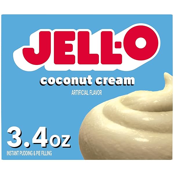 JELL-O INSTANT COCONUT CREAM PUDDING, 3.4 OZ BOX