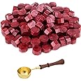ASTARON 300 Pcs Sealing Wax Beads, Lots of Colors Options for Wax Seal Stamp, Octagon Wax Seal Kit with 1 Wax Melting Spoon, 