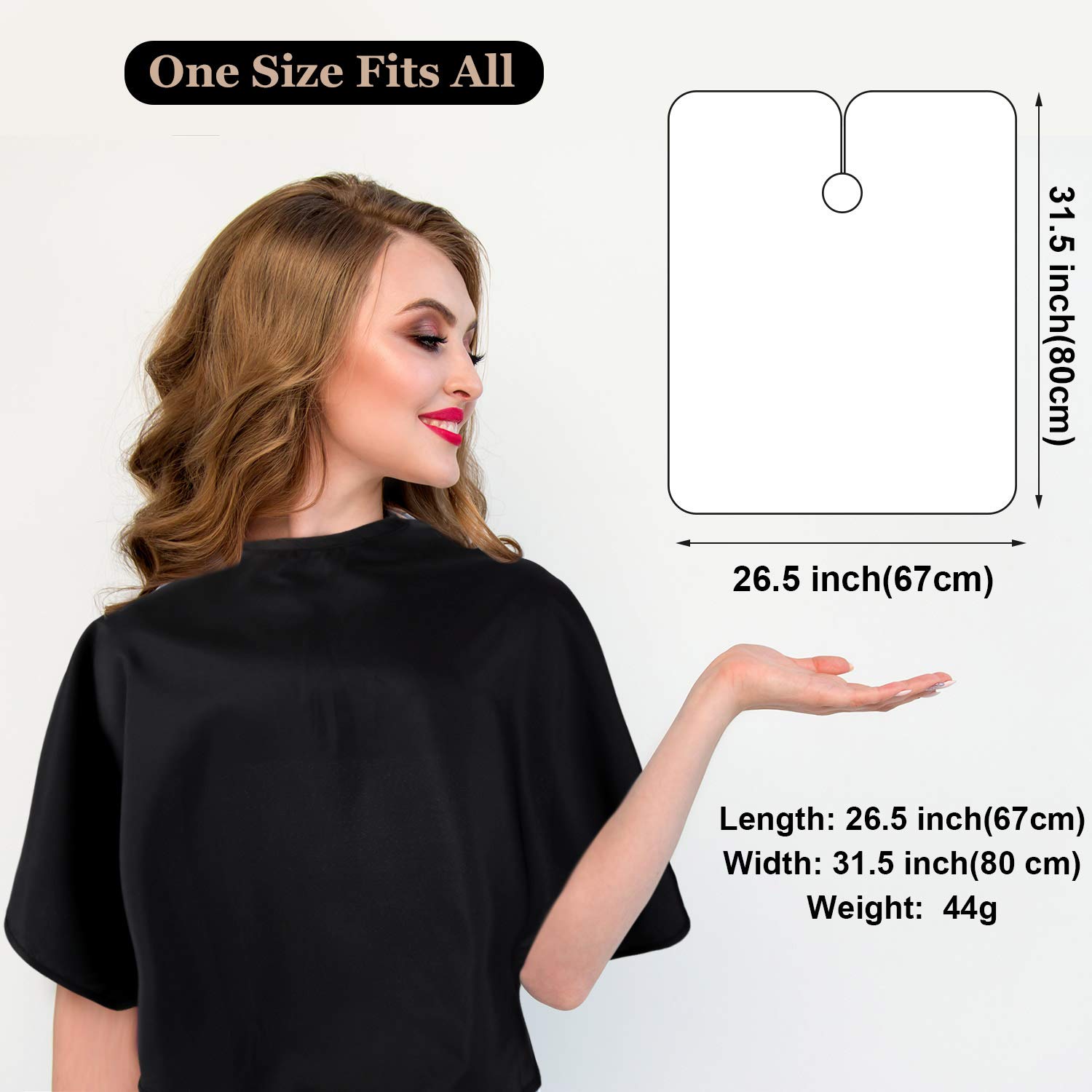2 Pcs Waterproof Beauty Salon Bib - Barber Bib Dye Cape Styling Shampoo Cape for Hairdresser Artist Clients