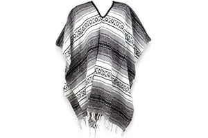 LEOS IMPORTS Mexican Ponchos, San Carlos Panchos for Women and Men, Great for Fiestas, Parties, Costumes, or Hiking