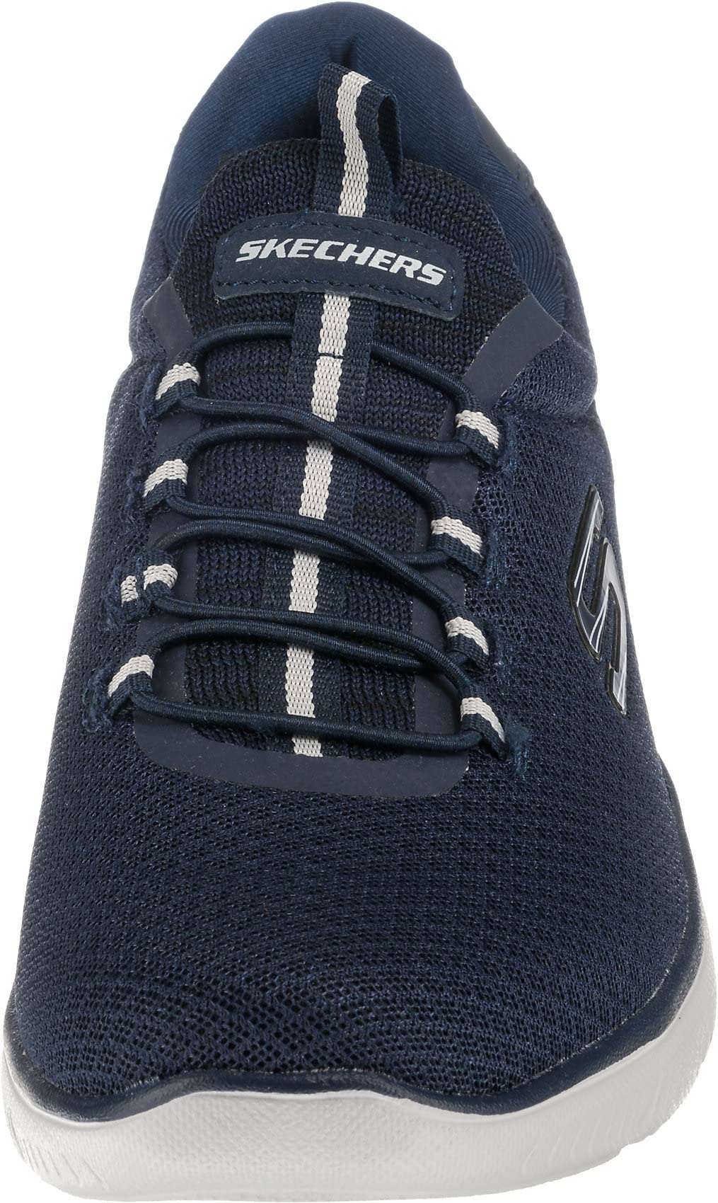 Skechers Herren Summits Slip On Sneaker, Blau Navy Mesh Trim Nvy, 39.5 EU 3