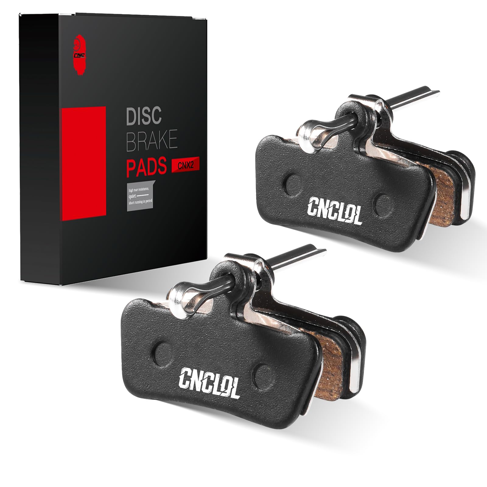 CNCLOL Bike Disc Brake Pads For Avid XO/XX Trail/Elixir 7 Trail/Elixir 9 Trail/SRAM Guide R/RS/RSC/Guide Ultimate,Resin