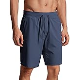 CRZ YOGA Men's Four-Way Stretch Workout Shorts - 9'' Linerless Soft Durable for Casual Athletic with Pockets