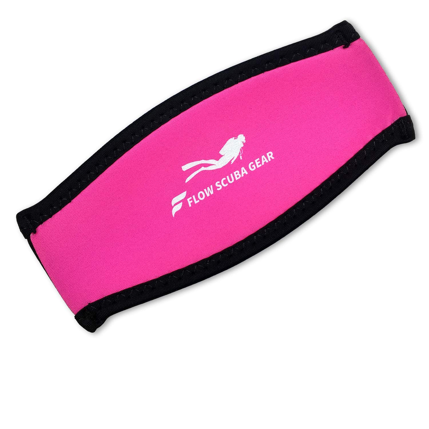 Flow Scuba Gear - Neoprene Cover for Dive and Snorkel Mask Strap (Pink)