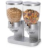 Zevro /GAT202 Indispensable Dry Food Dispenser, Dual Control, Silver