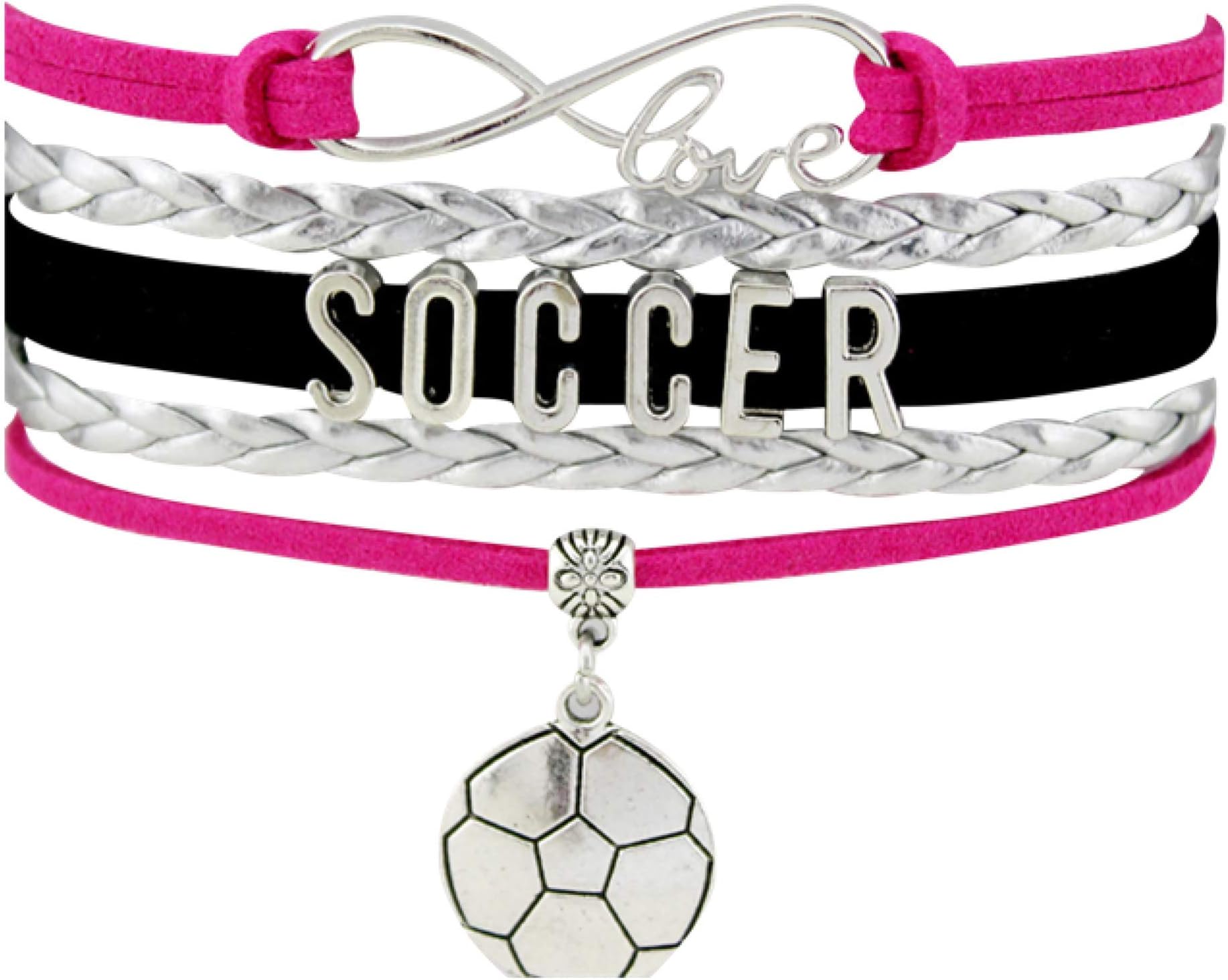 Soccer Bracelets for Teen Girls Women Men Soccers Gift Bracelet Charms