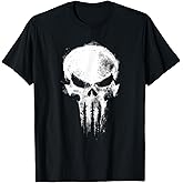 Marvel Daredevil Born Again The Punisher Grunge Style Skull T-Shirt