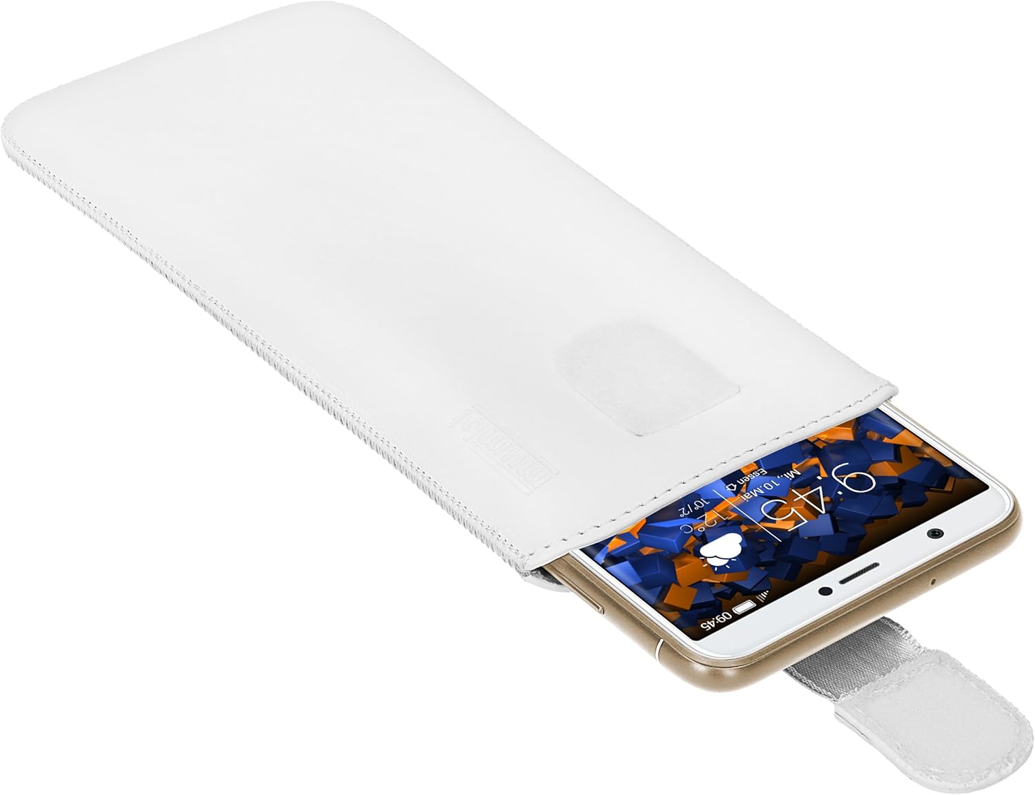 mumbi Genuine Leather Case Compatible with Huawei P Smart White - Image 4