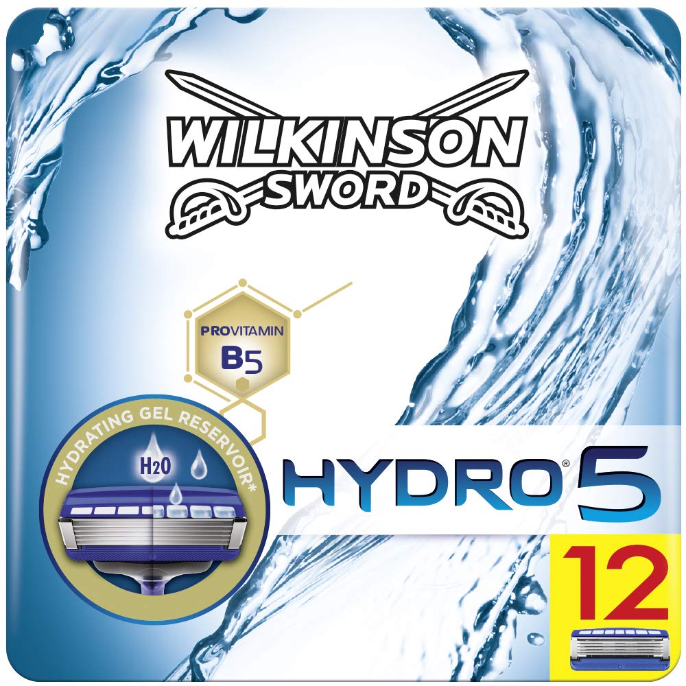 Wilkinson Sword Hydro 5 Razor Blades for Men - Pack of 12