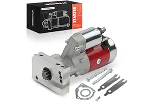 A-Premium High Torque Starter Motor [3HP|12V|2.5KW|9Teeth|OSGR|CW] Fit for GM Race Car, Small Block Chevy (SBC) 327 350 383, 