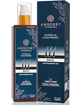 Amberry Ayurveda Herbal Anti Dandruff Oil | Blended of Ayurvedic herbs|Natural Scalp Intensive Hair Treatment for Eczema and Dermatitis| Dandruff Hair oil Great for Itchy Scalp Relief (100ml)