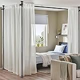 Room Divider, No Drilling Curtain Rods Hanging Wall
