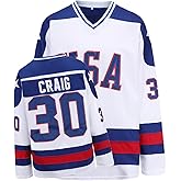 Hockey Jersey of USA 1980 Olympic Team Ice Hockey Jerseys Stitched Letters and Numbers S-XXXL
