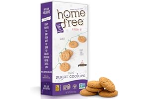 Homefree Treats You Can Trust Holiday Gluten Free Mini Cookies, Sugar, 5 Ounce