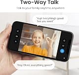 aosu 2K WiFi Indoor Camera Nanny Cam Baby Room Home Pet Monitoring 360 View view 7