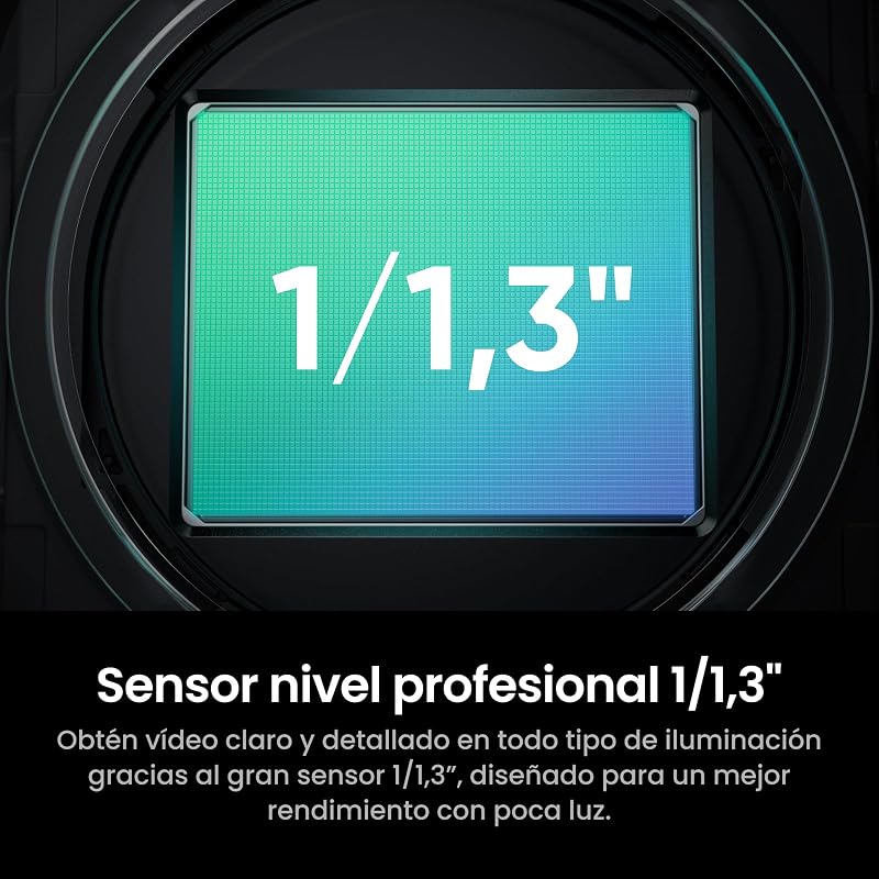 Link 2C Pro Paquete Get-Set – Webcam 4K para PC/Mac con Sensor 1/1,3”, Rendimiento en Baja luz, autoencuadre, HDR y micrófonos con cancelación de Ruido, Apto para Plataformas de Video
