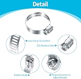 Xiaomoyu 100Pcs Hose Clamps 8-44mm Stainless Steel Assorted Kit Water Pipe view 3