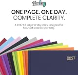evelay 2027 Diary A4 A5 Page a Day Hardback Navy 70gsm Paper Ribbon Marker view 7