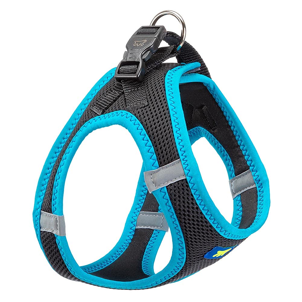 Ferplast Dog Harness Medium KAORI M, Breathable Dog Harness, Padded and Adjustable, Easy to Wear, Reflective Edges, Chest 44-48 cm. Blue — image 1