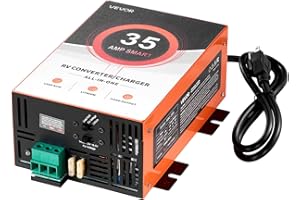 VEVOR Convertisseur de puissance pour camping-car, 35 A, 110 V CA vers 12 V DC, chargeur de batterie pour camping-car, charge