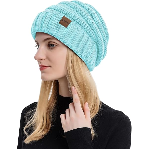 6362 Womens Knit Slouchy Beanie Ribbed Baggy Skull Cap Turban Winter Summer womens knit slouchy beanie ribbed baggy skull cap - Temu main image 2