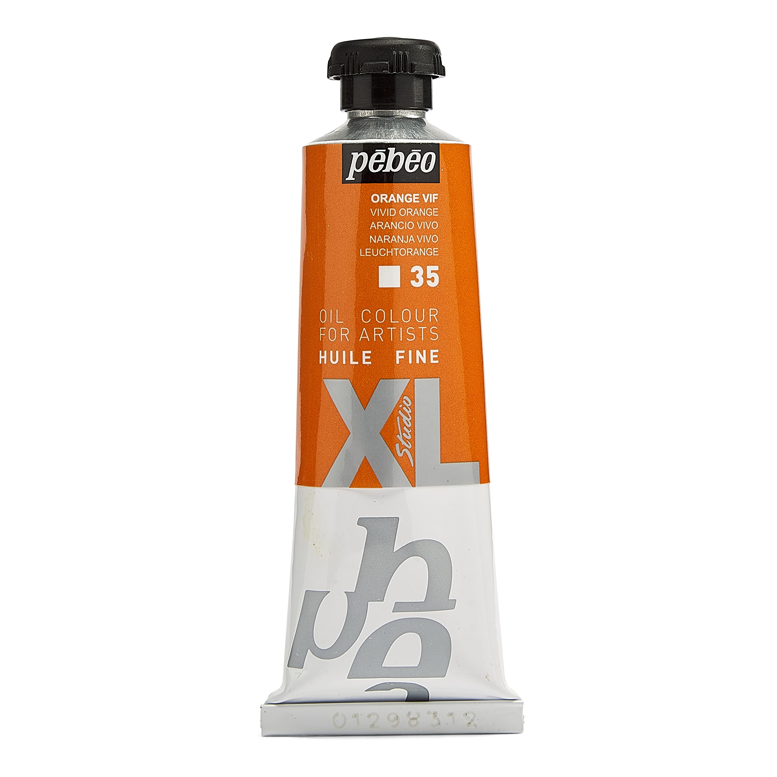 Pébéo - Fine Oil XL 37 ML - Orange Oil Paint - Pebeo Oil Paint - Bright Orange 37 ml