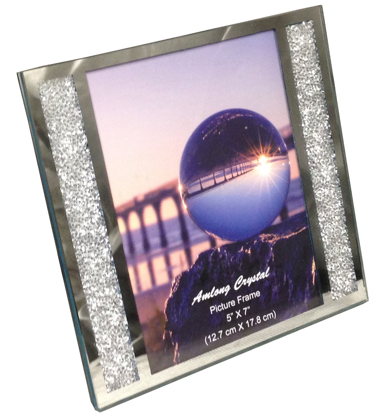 Amlong Crystal DiamondCut Crystal Filled Picture Frame, 5 x 7 Amazon.ca Home & Kitchen