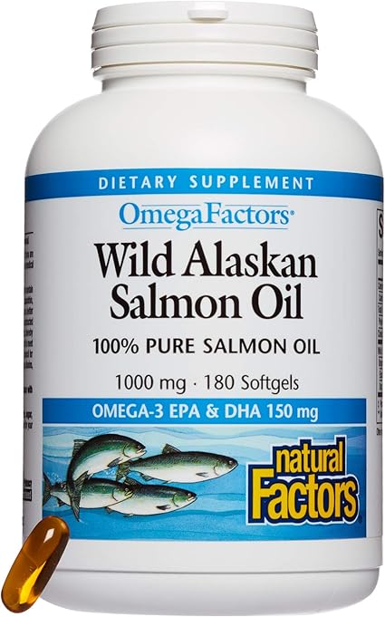 Amazon Com Omega Factors By Natural Factors Wild Alaskan Salmon