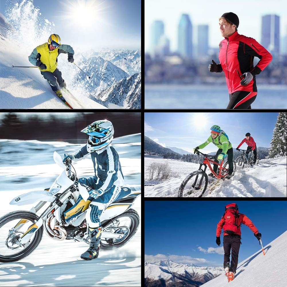 Men’s Winter Thermal Cycling Jackets, Windproof Breathable Fleece Bike Jerseys, Bicycle Softshell Shirt Long Sleeves Coat (Black, chest 44.09", Large): Clothing
