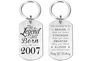 Yobent Birthday Gifts for Men Women Him, Happy Birthday Personalized Keychain, Men Gifts for Birthday Unique