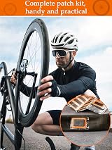Bohoray 120Pcs Bike Puncture Repair Kit Self-Adhesive Patches Tyre Patches view 6